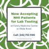 Now Accepting NHI Patients for Lab Testing